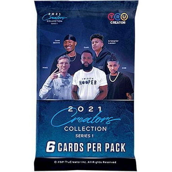 TruCreator, Inc. 2021 Creators Collection Trading Card RETAIL Pack (6 Cards)