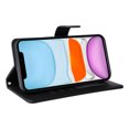 thumbnail image 3 of JTCASES Compatible with iPhone 11 6.1 inch Case Wallet Flip Folio Case [Kickstand] with RFID Blocking Card Holders [Shockproof] and Wrist Strap Phone Cover for Men Women Girls, Black, 3 of 13