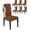 Brown,white, variant on Chair Covers Set of 6, Western Cow Print Brown Stretchable Parsons Chair Slipcovers Removable Kitchen Chair Protector for Dining Room Animals Cowhide Vintage