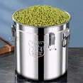 thumbnail image 4 of Yiaieng Airtight Canister, 6L 304 Stainless Steel Airtight Canister W/Lid Food Container for Home Kitchen, 4 of 10