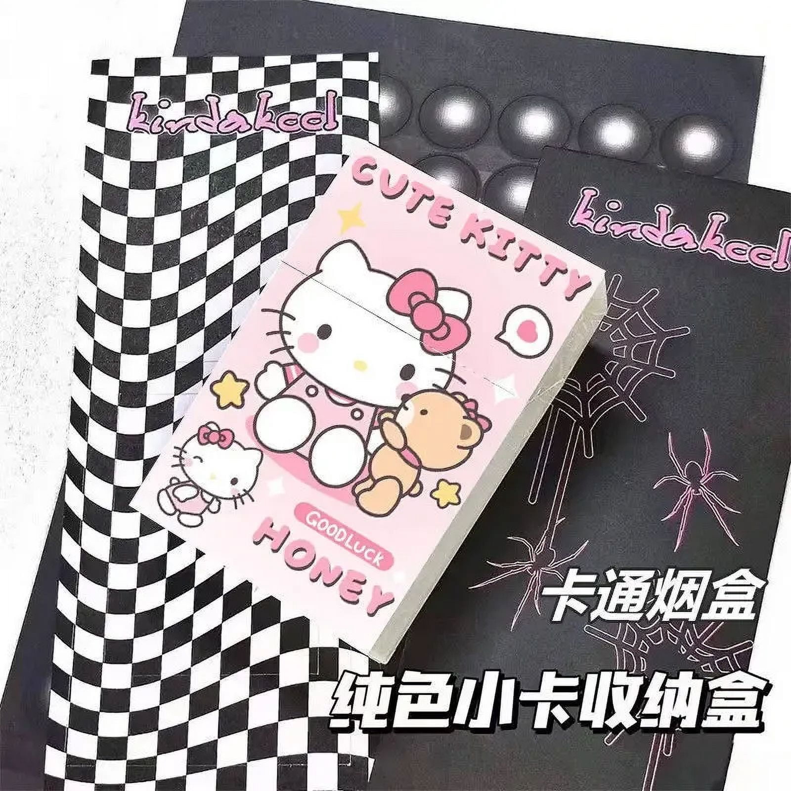 hello kitty cigarette holder WDAIDJ Sanrio Hello Kitty Cigarette Case Action Anime Figures My Melody  Cinnamoroll Pochacco Cigarette Case Cute Smoke Ornaments Gifts