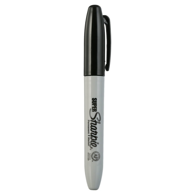 3 x Sharpie Twin Tip Ultra Fine Black Permanent Marker Pens Pack Wood Glass  Box