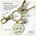thumbnail image 4 of Inspirational Gutsy Goodness Bronze Keychain I Choose Defiantly Hopeful Survivor Quote, 4 of 8