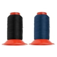thumbnail image 1 of Juego de 2 Carretes de Hilo de Bobina Zulema Negro y Azul 500 Metros Cada Hilo de coser de nylon, 1 of 8