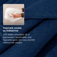 thumbnail image 5 of Bare Home Down Alternative Comforter Set - 3-Pieces - All Seasons - Oversized King, Heather Dark Blue, 5 of 8