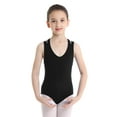 thumbnail image 2 of iEFiEL Girls Sleeveless Lace Back Ballet Dance Gymnastics Leotard Black-A 2XL, 2 of 7