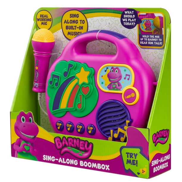 Barney Sing Along Boombox with Microphone for Preschool - Walmart