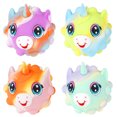 thumbnail image 2 of Muyoka 4 bolas de burbujas de silicona de unicornio sin BPA de 2,6 pulgadas 3D Squeeze Ball para aliviar el estrés y la ansiedad, juguete de descompresión interactivo, bolas de estrés pop para curar t Muyoka Hogar, 2 of 7