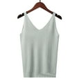 thumbnail image 2 of FAIWAD Womens Summer Knit Tank Top Sleeveless V Neck Spaghetti Strap Tops Slim Stretch Pullover Tops, 2 of 5