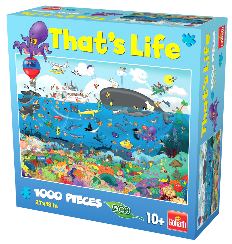 Verheugen bezorgdheid Ordelijk Goliath That's Life - The Great Barrier Reef 1000 Pieces Jigsaw Puzzle -  Walmart.com