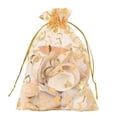 thumbnail image 3 of 400 Piezas 9X12cm Bolsas de Joyería de Organza de Corazón de Lazo de Tejido Fino Bolsos (Oro), 3 of 5