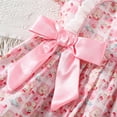 thumbnail image 4 of Cathalem Robes à Manches Courtes pour Filles Robe de Fête en Tulle Vacances Formelle Robe de Demoiselle d'Honneur, Rose 6, 4 of 5