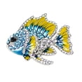 thumbnail image 1 of Brooch Pin Enamel Finish Rhinestones Inlay Tropical Fish Design Alloy Pin Electroplated Base Suits Coats Sweaters Badge, 1 of 8