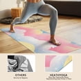 thumbnail image 4 of Colorful Cloud Star Pattern Hot Yoga Mat Towel Non Slip for Hot Yoga - Quick-Drying Yoga Mat Cover with 4 Corner Pockets with Travel Bag - Hot Yoga Towel Non Slip 74"x26", 4 of 6