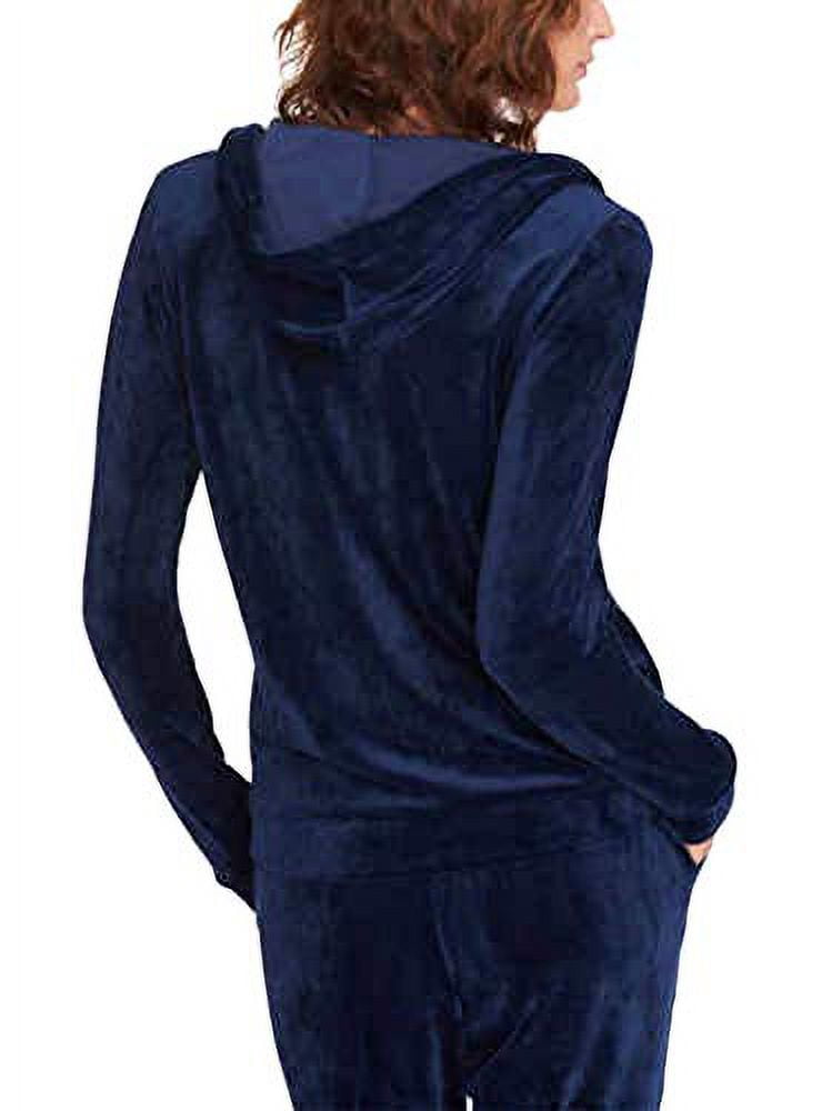 Gloria vanderbilt velour hoodie hot sale