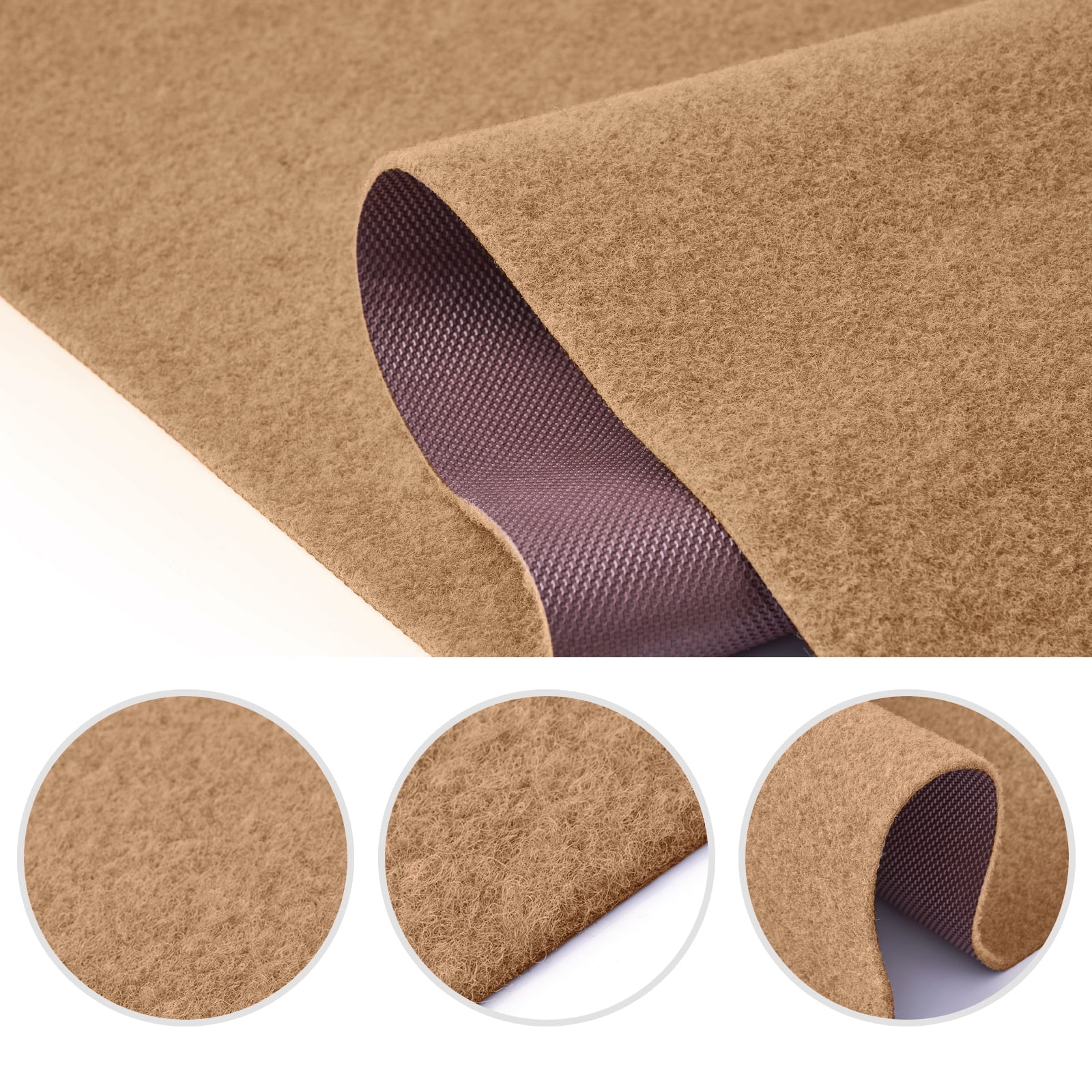 BESTVUE Runner Rug Outdoor Non Slips Carpet Runners Indoor Utility Area Rugs Mat for Kitchen Hallway Entryway Garage with Rubber Backing Light Brown 4ft x 6ft