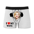 thumbnail image 6 of KHONTS Personalized Men's Funny Face Boxer Your Photo on Custom Underwear for Men I Love My Wife White XXL, 6 of 6