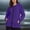 Purple women's hooded zip up jacket a1, variant on thefmos WWomen's Hooded Zip Up Windbreaker Jacket Solid Casual Blazer Outerwear Fall Winter Spring Warm Coat, Pink S