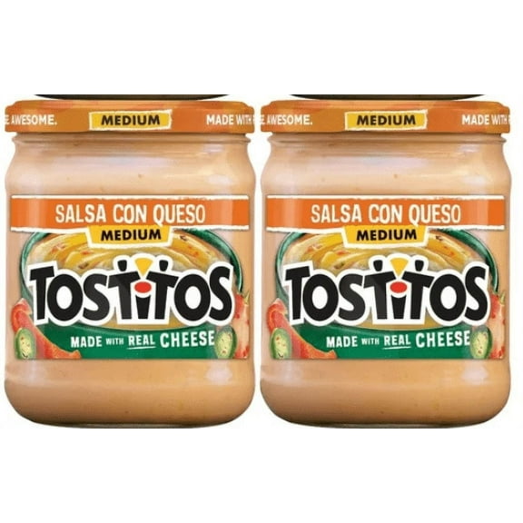 Tostitos Salsa Con Queso Medium - 15oz pack of 2