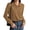 Khaki, variant on PRETTYGARDEN Womens Long Sleeve Collared Polo Sweater V Neck Knit Ribbed Business Casual Pullover Sweaters Fall Outfits