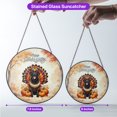thumbnail image 5 of Happy Thanksgiving Labrador Retriever Turkey Costume Pumpkins Autumn Leaves Stained Glass Suncatcher Lab Dog Lover Gifts Window Hanging Sign Decor - 130144, 5 of 5