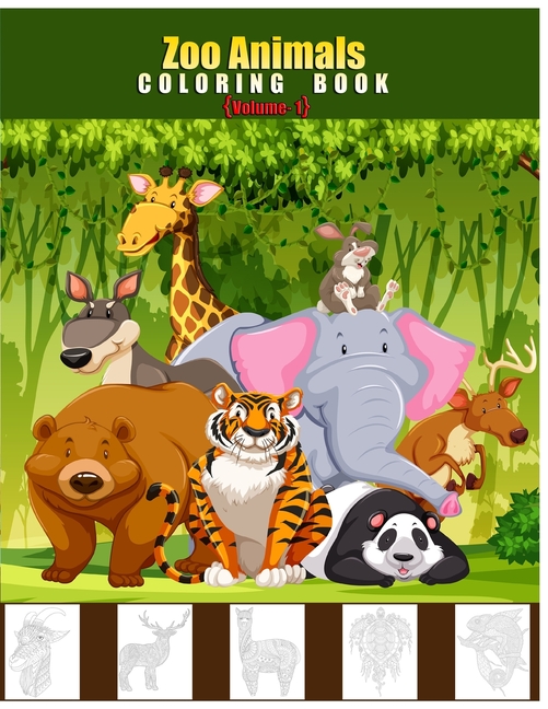 Zoo Animals Coloring Book : The Really Best Relaxing Mandala