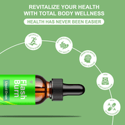 FlashBurn Health Support Drops, Flash Burn Advanced Supplement (2 oz)