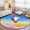 Pink, variant on Rainbow Hot Air Balloon Washable Small Entryway Area Rugs 2'x3', Dreamy Sunset Sky Pink Clouds Washable Throw Rug Non-Slip Sturdy Edge Binding Carpet for Front Door Floor Room Entry