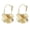 Golden, variant on 1 Pair Women Earrings, 3D Flower Design Drop Earrings with Hollowed Petal Design, Ear Loop Wedding Festival Jewelry