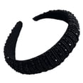 thumbnail image 1 of Qarigey Diadema con cuentas de cristal y diamantes de imitación, tocado de punto grueso, accesorios para peinados, tocados para mujeres y Accesorio para el cabello Negro, 1 of 6