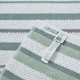 thumbnail image 2 of BenJara Nyx 6pc Soft Cotton Towel Set, Striped, White, Light Gray By The Urban Port, 2 of 4