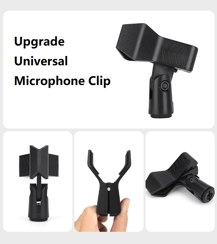 Microphone Wall Mount, Foldable Mic Holder Clip for Blue Yeti X S Nano Snowball to Radio Broadcasting, Voice-Over Sound, Stages,Youtube