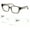1 Grey 1 Clear, variant on 2 Pairs Women Oversize Transparent Reading Glasses - Spring Hinge Reader 7024 +2.50