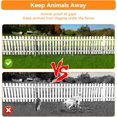 thumbnail image 3 of Animal Barrier Fence No Dig Garden Defense Rabbit Proof Garden Fencing with .in Gaps Metal Rabbit Fence for Garden Dog Blocker Under Barriers ( Panelsft(L) x in(H)), 3 of 9