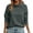 Gray., variant on Women's Pullover Sweatshirt Solid Color Stand Collar Long Sleeve Snap Button Closure Lined Elastic Textile