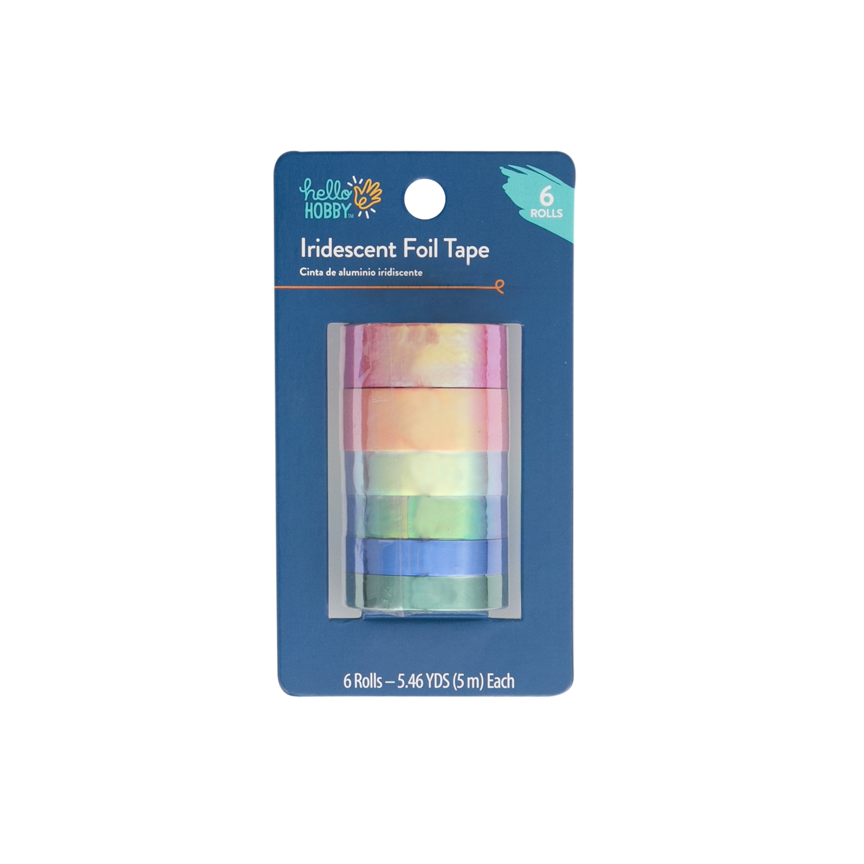 Rainbow Iridescent Colourful PP Deco Shiny Washi Masking Tape Journal Bujo 