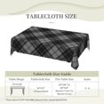 thumbnail image 6 of Rectangle Table Cloth, Douglas Tartan Black Gray Plaid Resistant Washable Tablecloth Decorative Table Cover for Dining, Indoor and Outdoor, 6 of 6