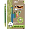 thumbnail image 1 of czcpp-Ecolutions Mechanical Pencils with Erasers, With Colourful Barrel, Medium Point (0.7 mm), 12-Count Pack, Mechanical Pencils Made from 81% Recycled Plastic, 1 of 4