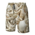 thumbnail image 5 of Naloa Starfish and Sea Shells Men's Beach Shorts, Surfing shorts, Swim trunks, Quick Dry Swim Trunks for Surfing Beach Fun - XX-Large, 5 of 9