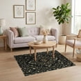 thumbnail image 3 of ODIKA Medallion Design With Vintage Vine Accents Snake Floral Boho Playful Expressive for Home Office, Gaming Room, Under Desk, Non-Slip Chair-Friendly, 3 of 7