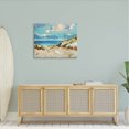 thumbnail image 2 of Abstract Beach Sky Landscape Landscape Painting Gallery Wrapped Canvas Print Wall Art, 2 of 7