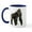 White/Navy Inside, variant on CafePress - Gorilla Mug - 11 oz Ceramic Mug - Novelty Coffee Tea Cup