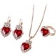 thumbnail image 1 of Xihbxyly Conjunto de Joyas de Corazón, Elegante Collar con Colgante, Elegantes Pendientes y Pulsera, Hermoso Regalo para Mujer, Ideal para Fiestas o San Valentín, Perfecto para Ocasiones Especiales., 1 of 2