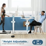 edx Electric Standing Desk, Height Adjustable Desk, 55 x 24 Inches Ergonomic Stand up Desk with Memory Preset and T-Shaped Metal Bracket for Home Office