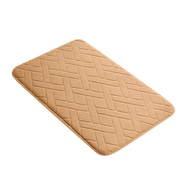 Alfombra de espuma viscoelástica absorbente de vellón, gruesa y antideslizamiento, para cocina, baño, 40 x 60 cm