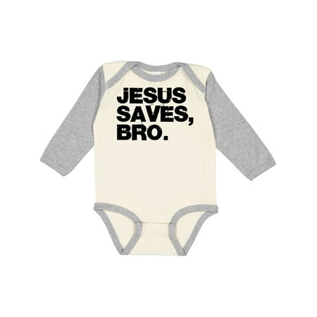 

Inktastic Jesus Saves Bro Christian Gift Baby Boy or Baby Girl Long Sleeve Bodysuit