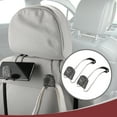 thumbnail image 3 of Unique Bargains 2 Pcs Universal Car Seat Headrest Hook for Purses Bag Gloss Black 6.14"x1.81", 3 of 7