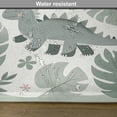 thumbnail image 5 of Ambesonne Dinosaur Place Mats Set of 4, Dinosaur and Jungle Leaves, Standard Size, Sage Green White, 5 of 5