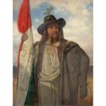 thumbnail image 2 of Eduard Gehbe 12x14 Black Ornate Wood Framed Double Matted Museum Art Print Titled: Before the Elections (1877), 2 of 5