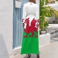 thumbnail image 3 of Bandera de Gales Vestido largo de dama de honor Vestido de playa para mujer Trajes sensuales y sexys para mujer, 3 of 5